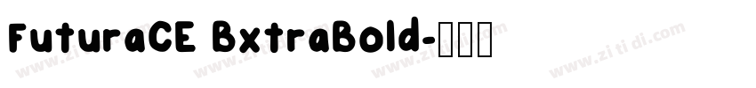 FuturaCE BxtraBold字体转换